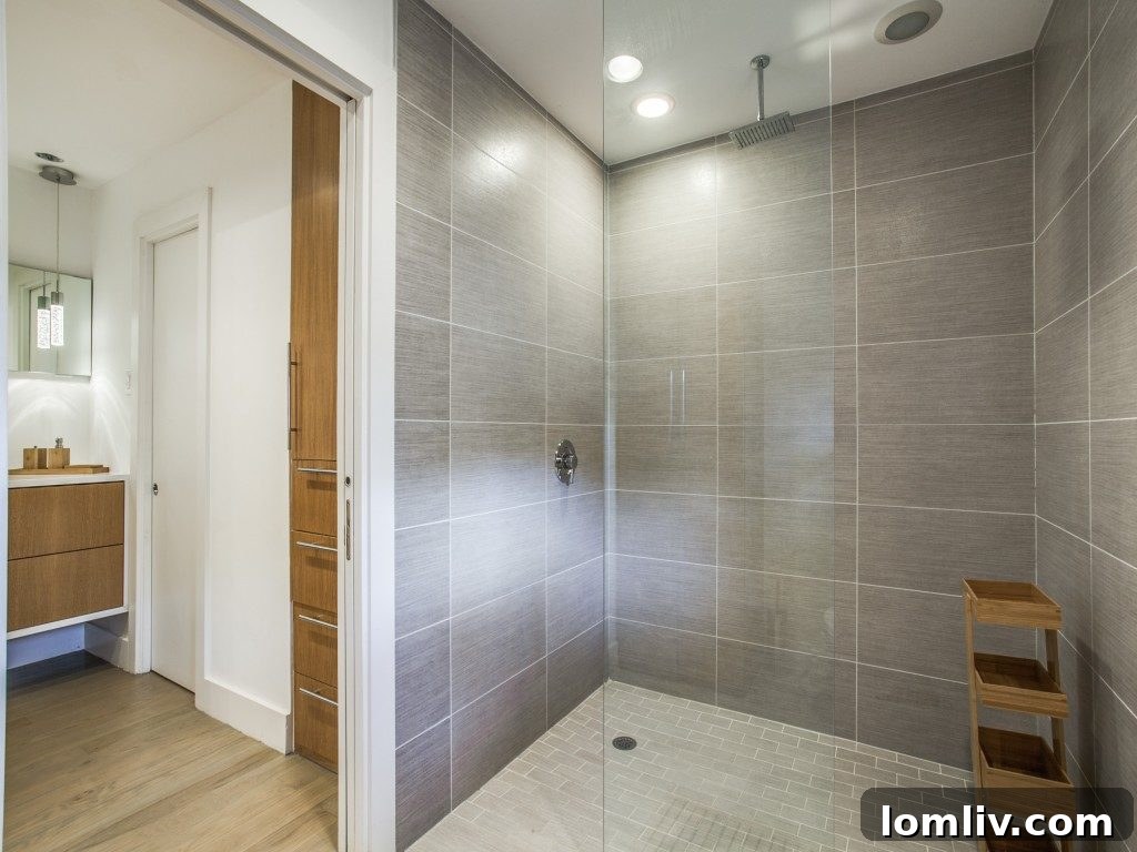 Modern pantry design with organized shelving