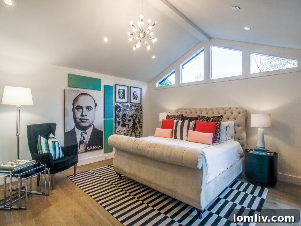 Stylish guest bathroom with sleek finishes
