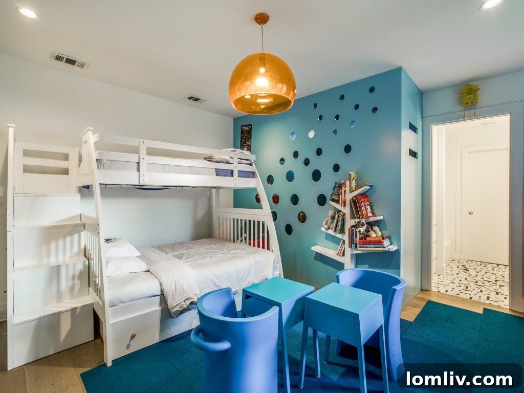 Luxurious en-suite bedroom with private courtyard access