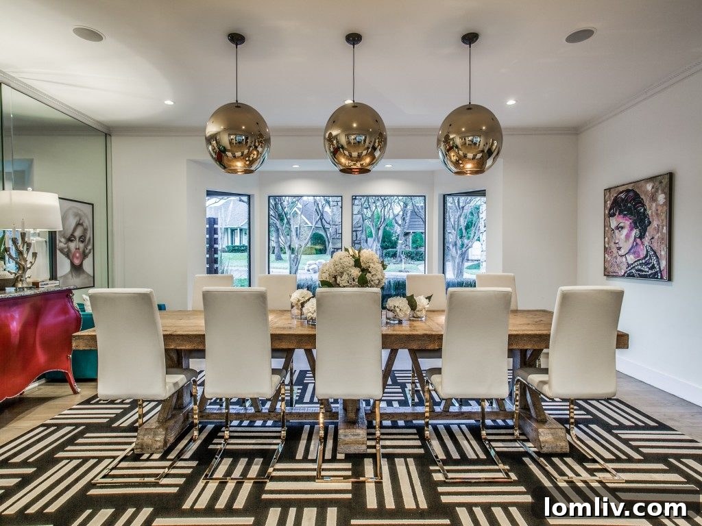 Expansive contemporary interiors of 6930 Brookshire Drive