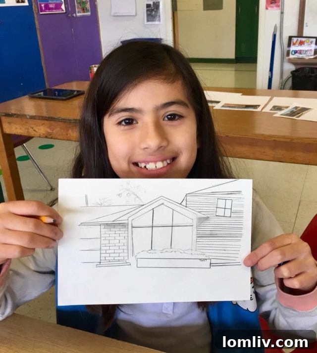 Northaven Home Tour: Fostering School-Community Connections 3 Kramer Elementary students proudly showcasing their artwork, inspired by homes in the Northaven neighborhood, for the upcoming Home Tour.