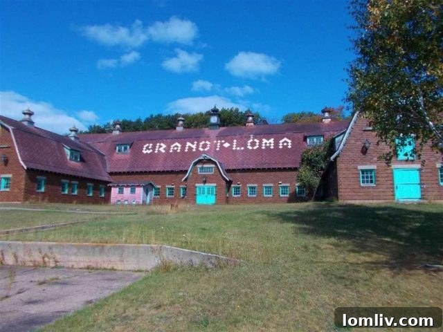 Aerial view of Granot Loma Lodge and surrounding grounds