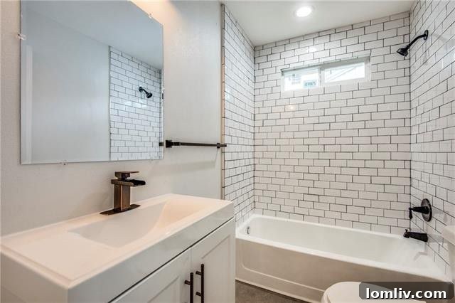 Bright interior with recessed lighting