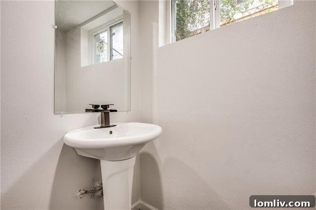 Renovated home hallway leading to bedrooms