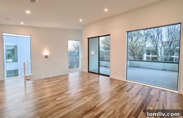 Luxurious master bathroom with soaking tub, floating vanity, and large walk-in shower