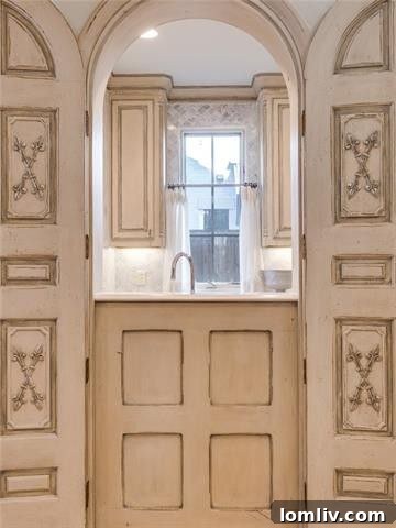 Hidden Bar Inside a Repurposed Antique Swedish Hutch