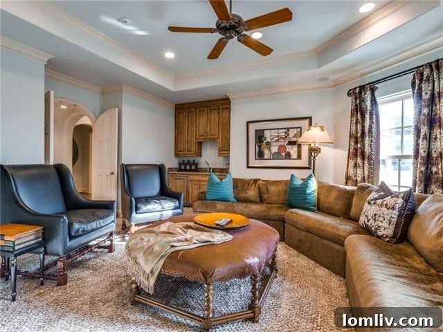 Luxurious Outdoor Living Area with Pool, Spa, and Fireplace