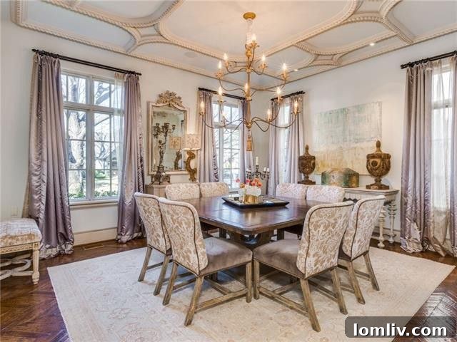 Vibrant Pink Wallpaper in a Glamorous Powder Room