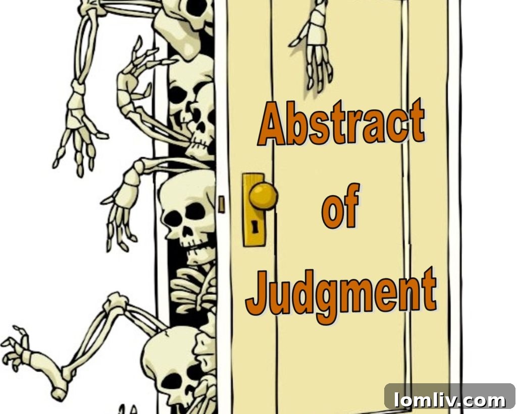 Abstract of Judgment impacting property title