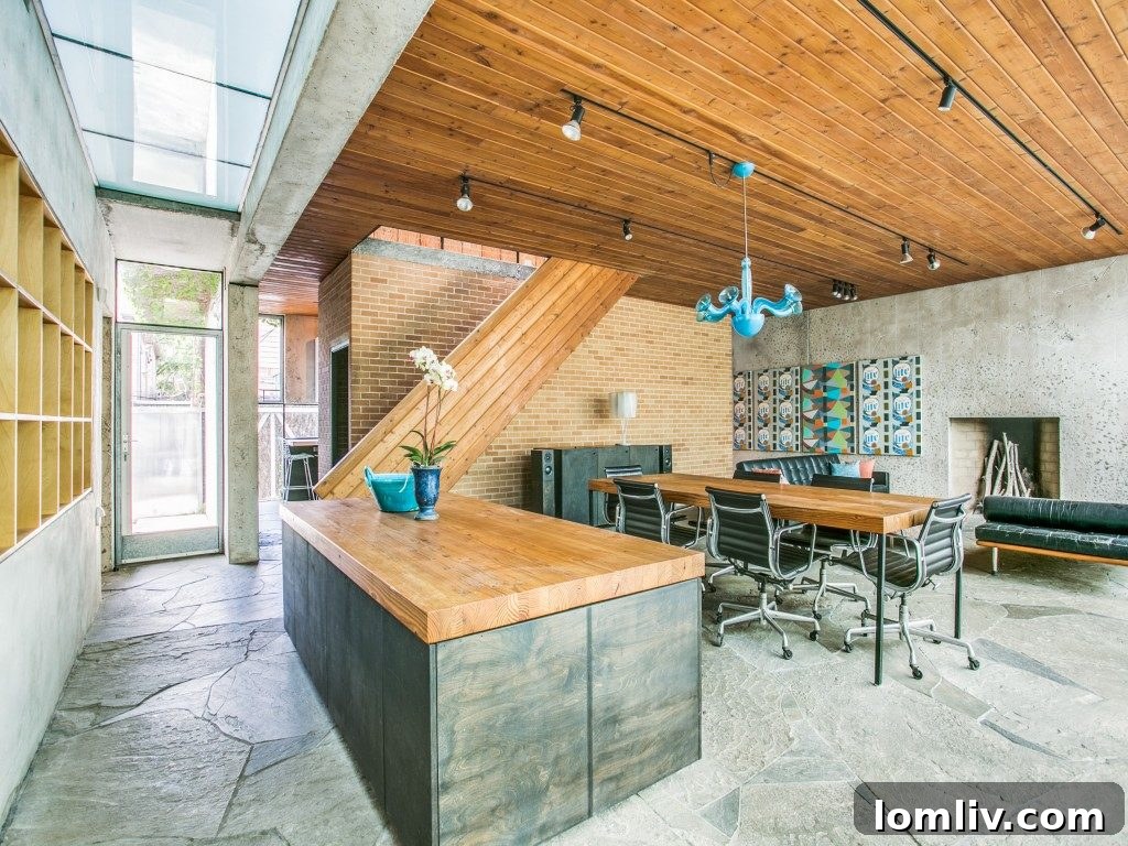 Dining area bathed in abundant natural light, showcasing the connection to the outdoor spaces and offering an ideal setting for meals.