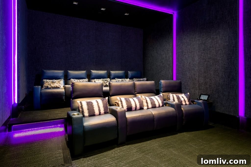 Luxury Basement Entertainment Area