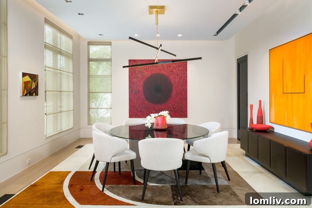 Spacious Living Room with High Ceilings
