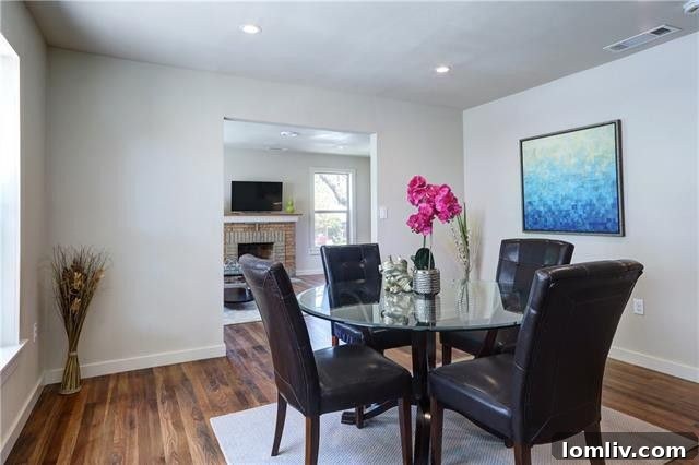 Expansive backyard area with ample space for gardening, entertaining, or potential future additions like a garage.