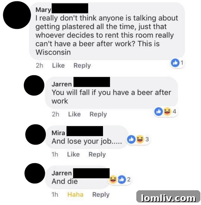 Community members try to summarize the hilarious online exchange about Marg's rental.