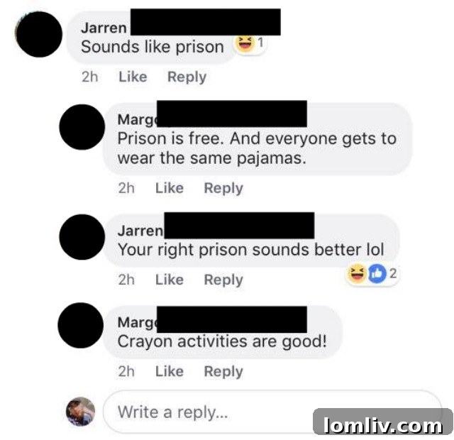 Marg advises Jarren to engage in 'crayon activities' instead of questioning her rental policies.