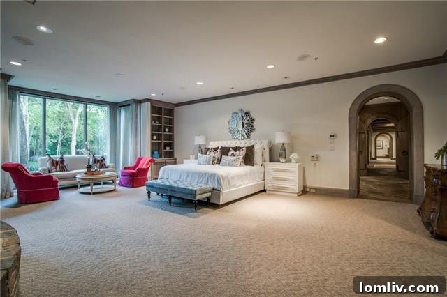 Exquisite Master Bathroom with Soaking Tub and Fine Details