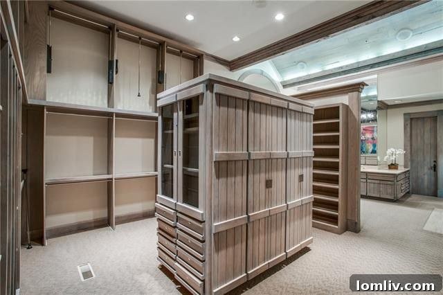 Elegant Staircase and Foyer Reflecting Lodge-Style Architecture