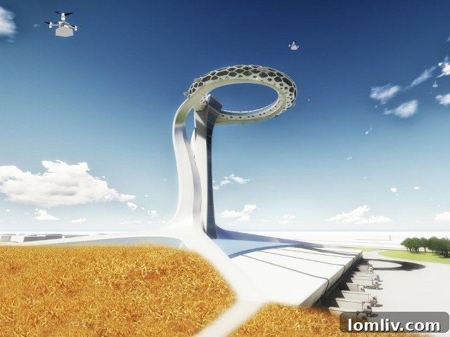 Conceptual design of the Droneport, Arlington, Texas