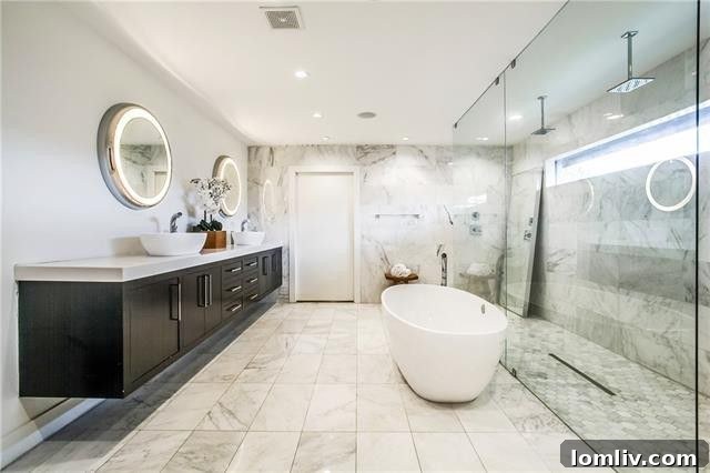 Private courtyard access from a bedroom in a luxury home