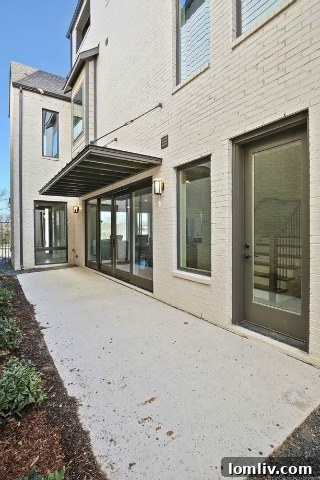 Private side patio off the kitchen in Residences at CityLine