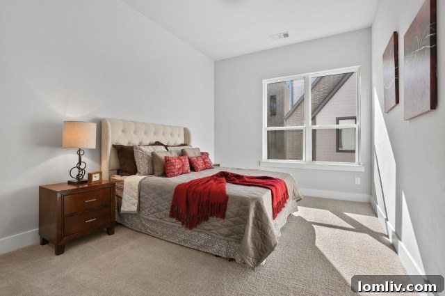 Comfortable and well-appointed secondary bedroom at Residences at CityLine