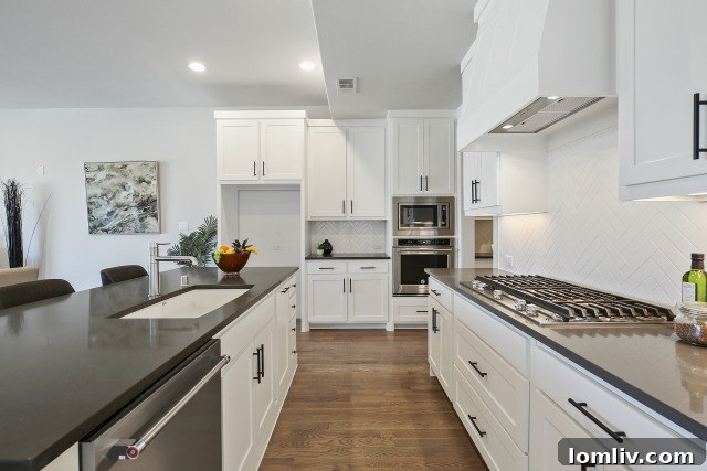 Tall 10-foot ceilings and white cabinets create visual height in CityLine homes