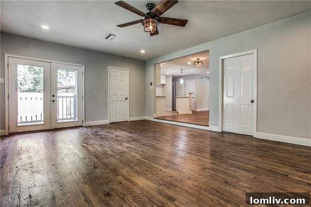 Bright Bedroom with Hardwood Floors and Natural Light
