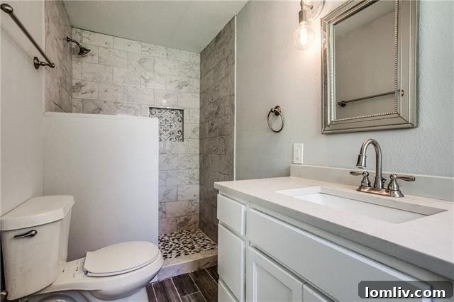 Second Living Area Overview with Fireplace