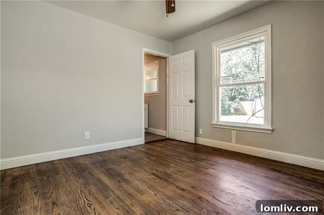 Backyard View with New Privacy Fence and Green Space