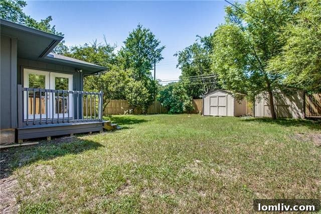 Storage Shed in the Backyard