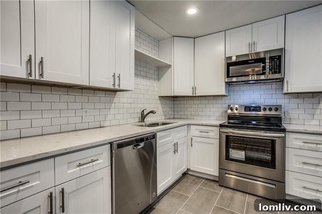 Spacious Second Living Area with Contemporary Stone Fireplace