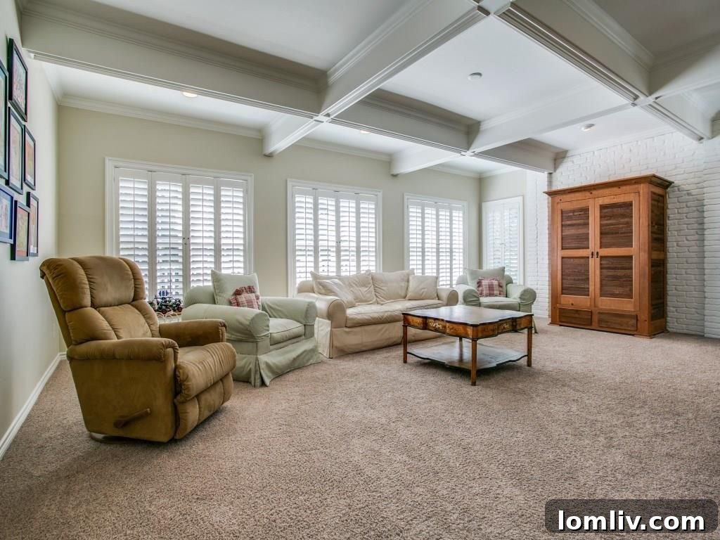 Elegant bedroom with soft lighting and stylish decor