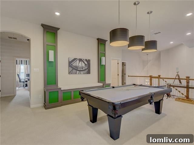 Custom home theater with comfortable seating, perfect for movie nights.