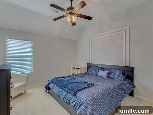 Modern and clean half-bathroom with stylish vanity and fixtures.