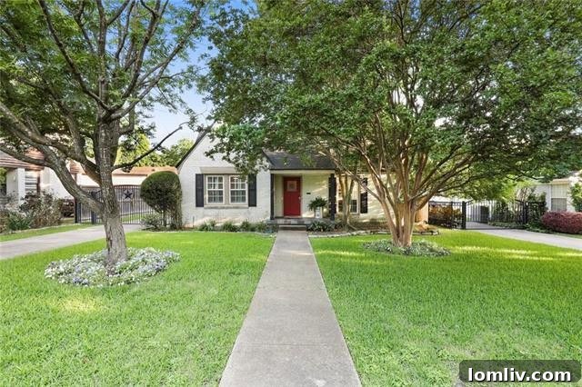 Inviting Exterior of 5334 McCommas Boulevard Tudor Home