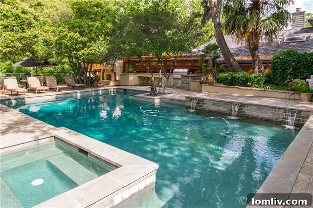 North Dallas Home with Two Koi Ponds, Pool-Spa Combo, and Outdoor Kitchen