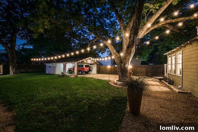 Inviting front exterior of 5939 Richmond Avenue, a charming East Dallas home