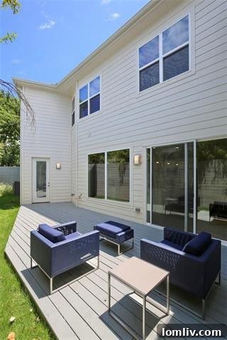 Spacious outdoor deck for entertaining