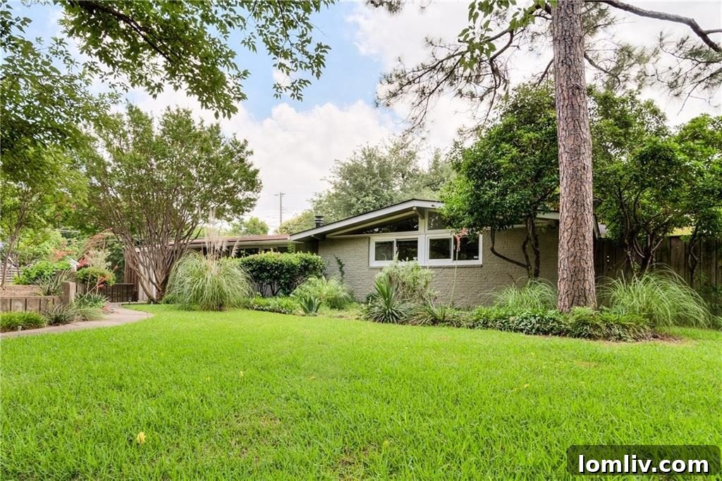 Interior view of Cliff May home living area with natural light