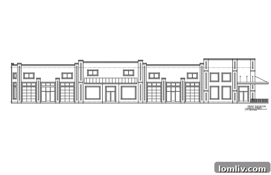 Elevation view or architectural detail of Blackwood Market