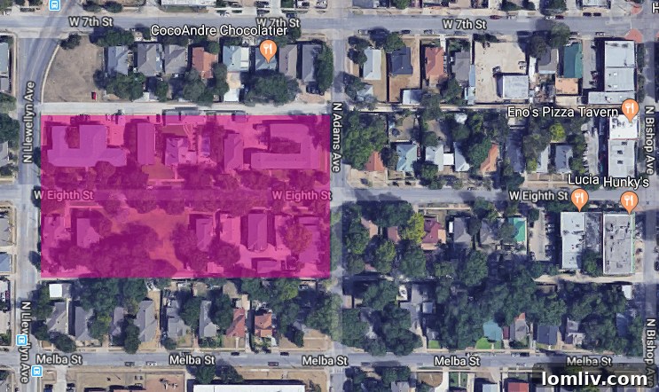Site plan for Villa South Addition by Oaks Properties