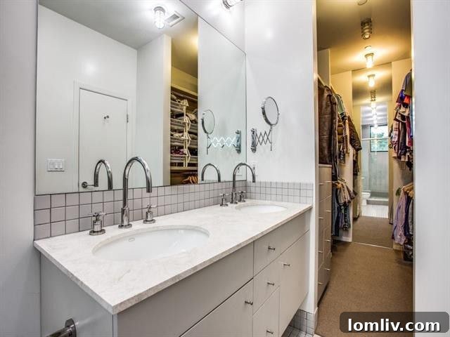 Expansive walk-in closet in the master suite, offering abundant storage solutions.