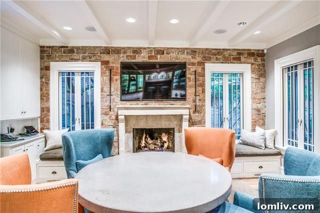 Exquisite Eclectic Prairie Home in Highland Park 9 Detail of Interior Decor and Fireplace