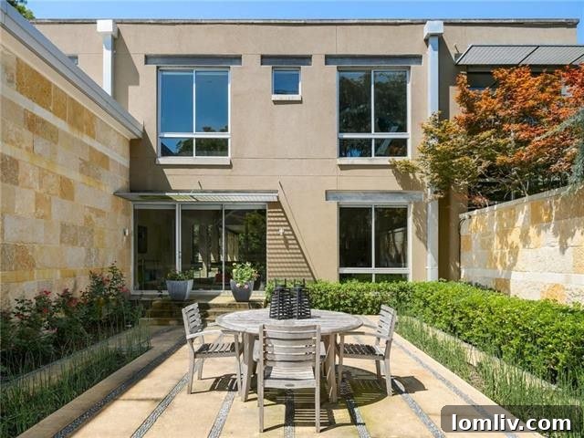 Bluffview Texas Modern Design 15 Home Office with Custom Built-ins