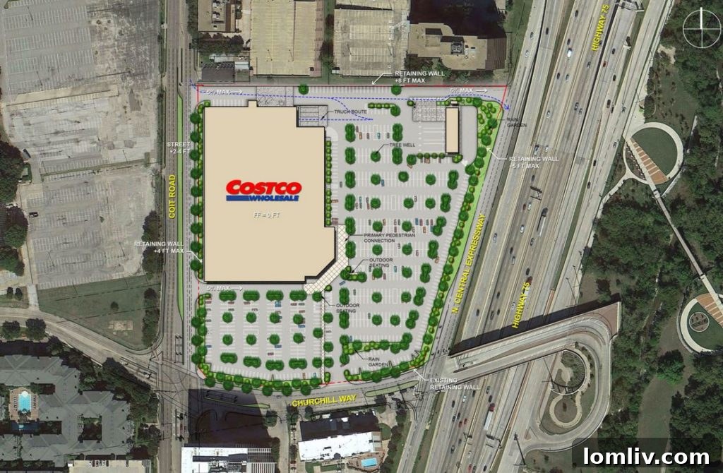 Costco Aerial View Dallas