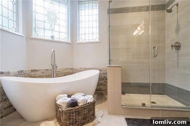 Luxurious Master Bathroom with Freestanding Tub