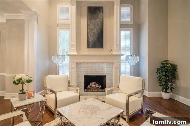 Sleek Transitional Living Room in Willow Bend West