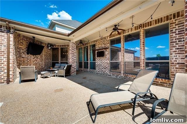 View of the private fenced pool area at 4518 Siena Drive Frisco, ideal for summer relaxation