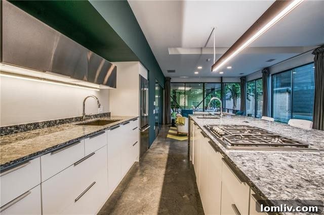 Modern Fireplace and Seating Area