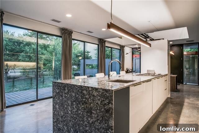 View of Living Space from Kitchen